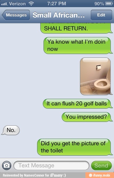 Did you get the picture of
the toilet