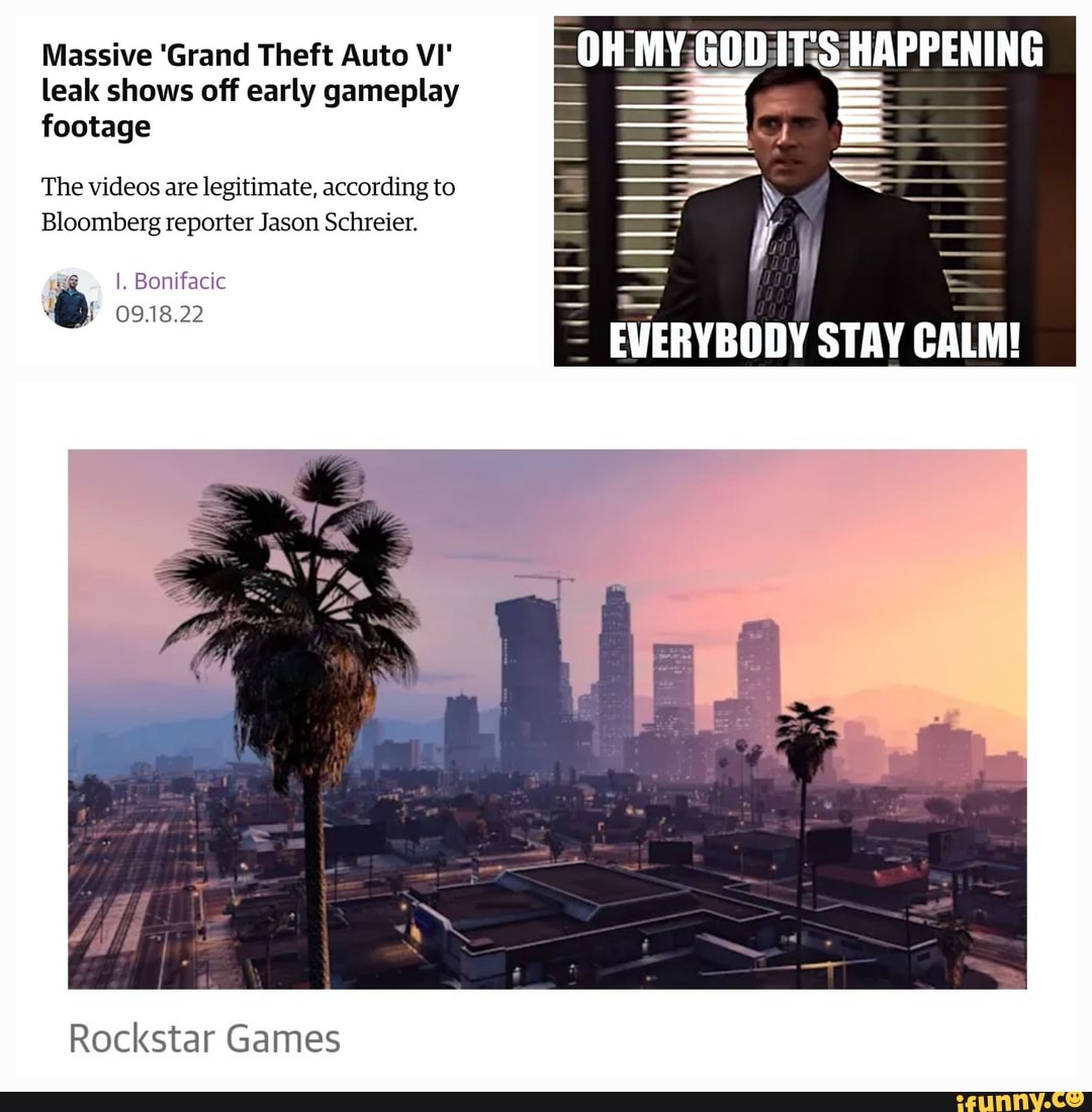 Massive Grand Theft Auto VI Leak Shows Off Early Gameplay Footage The 1 