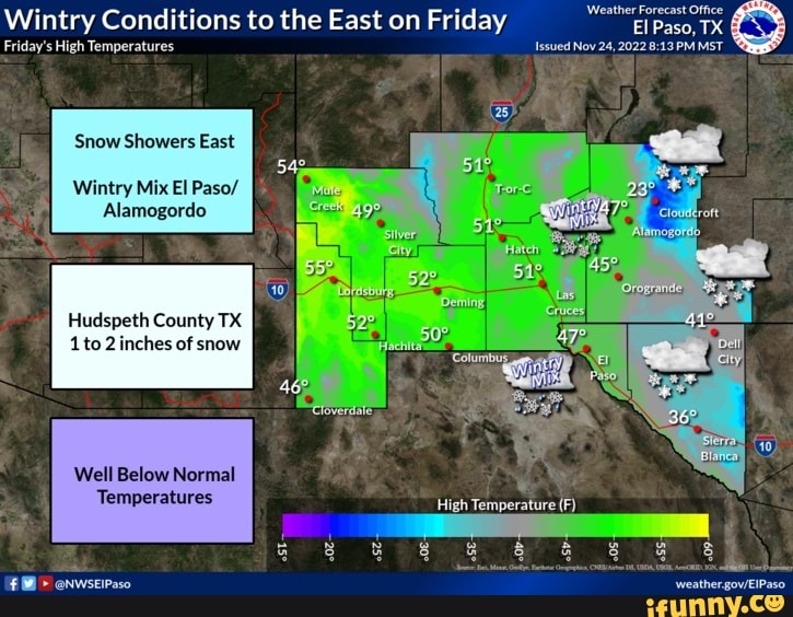 Normal Weather Radar Wintry Conditions to the East on Fr Weather Forecast Office Paso, TX ...
