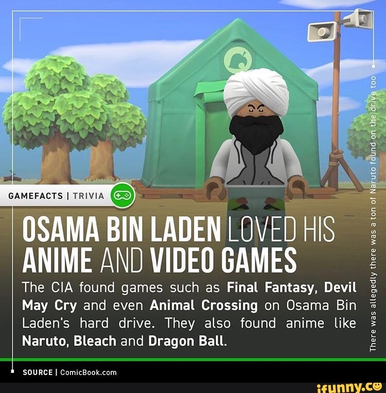 LADEN ANIME AND VIDEO GAMES The CIA found games such as Final Fantasy