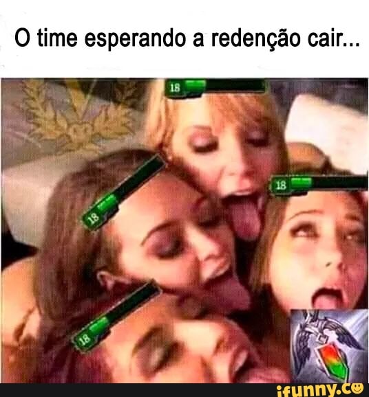 O time esperando a redenção cair...