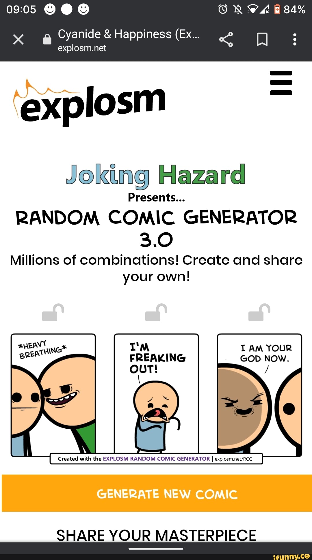 OX 84% Cyanide & Happiness (Ex... Explosm.net 'explosm Joking Hazard ...